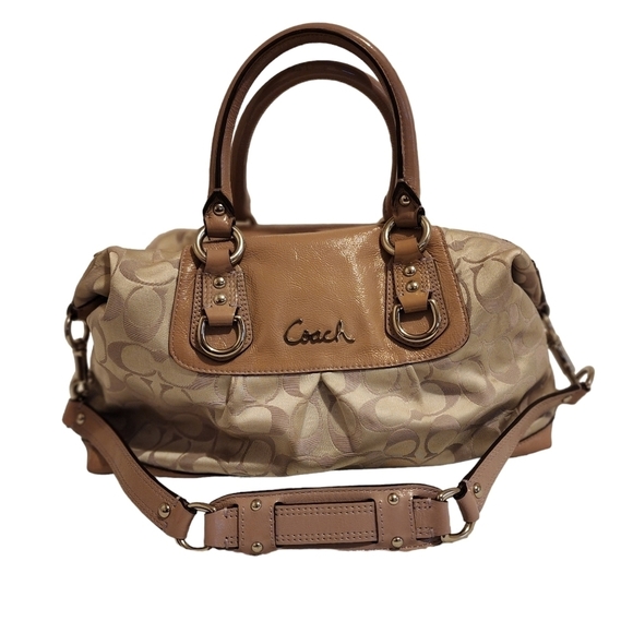 Coach Handbags - Coach handbag purse petite small designer bag Ashley signature